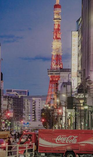 日本东京街道的唯美风景