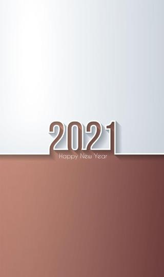 2021新年简约数字背景图
