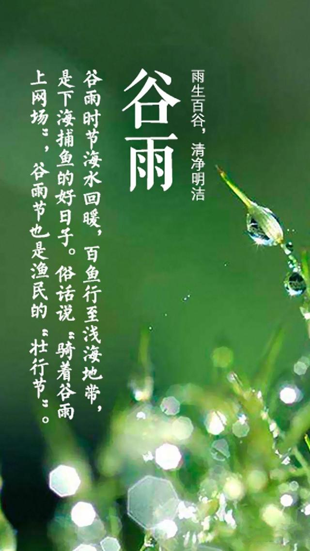 清净明洁,谷雨到