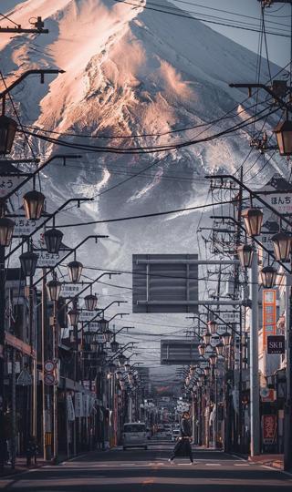 京都雪山唯美风景
