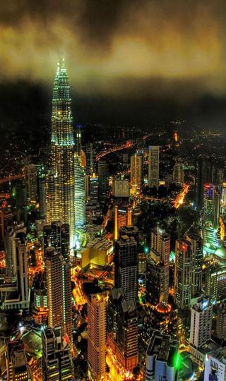 城市繁华夜景安卓壁纸