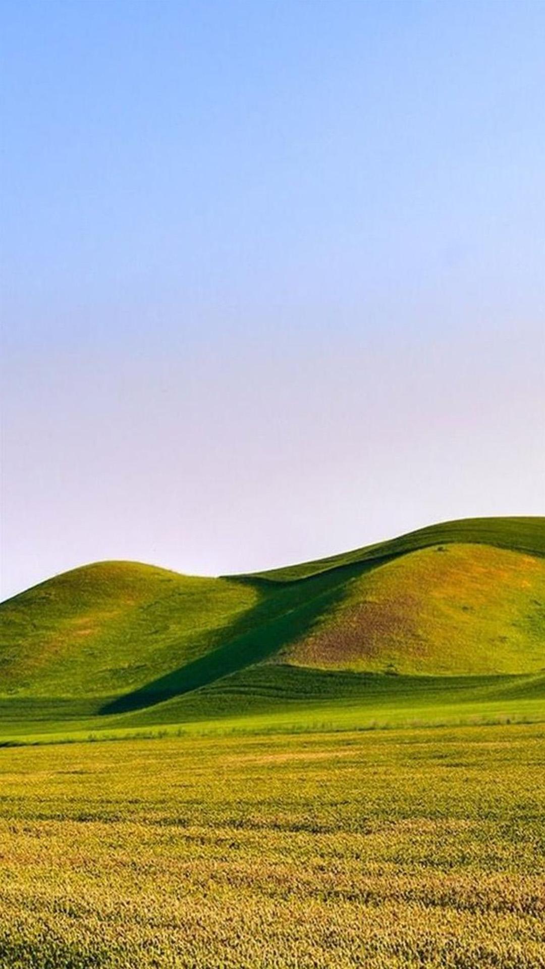 草原山丘风景手机壁纸