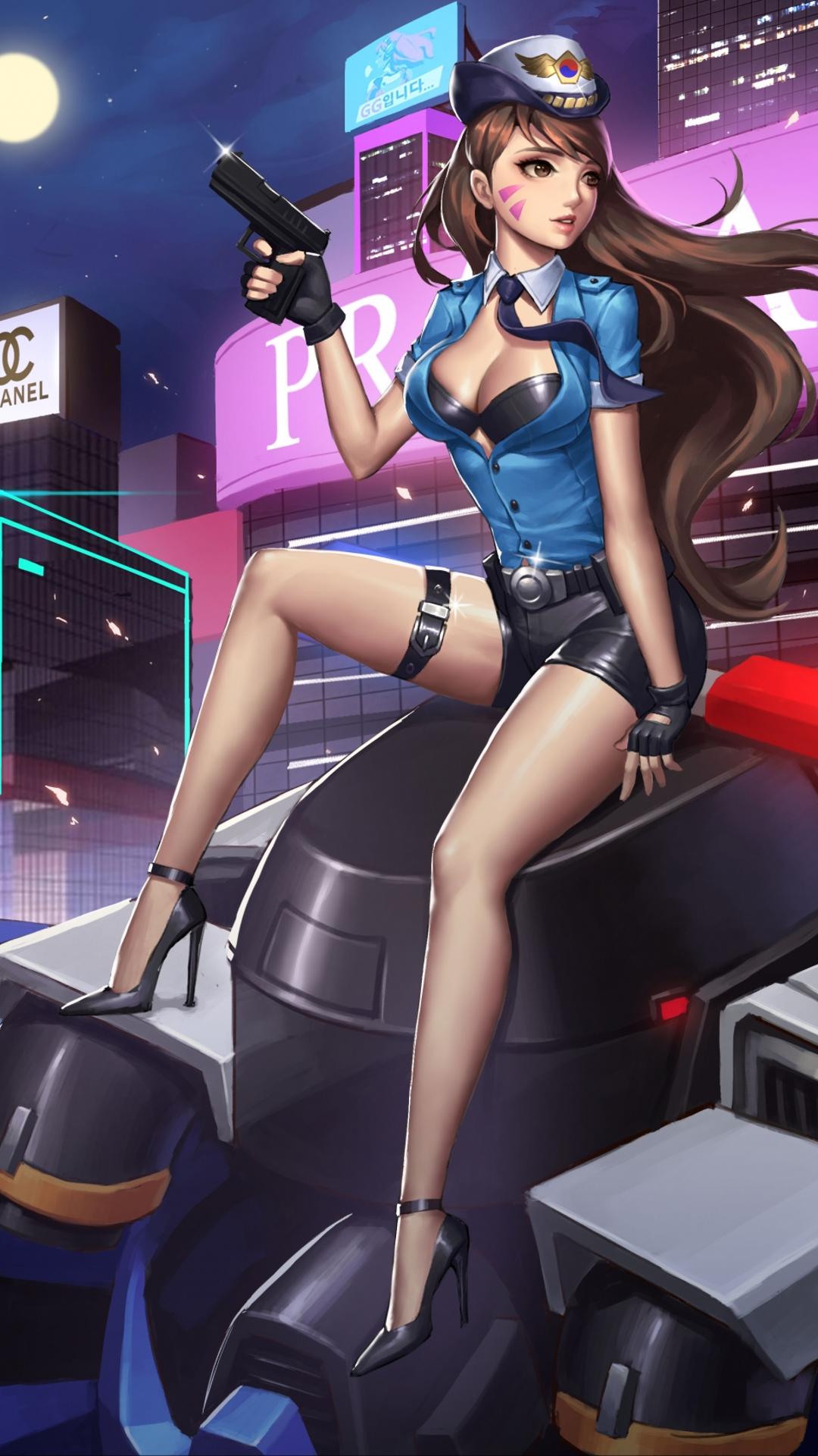 dva,衬衫,裤袜,警察,警察制服,手机壁纸