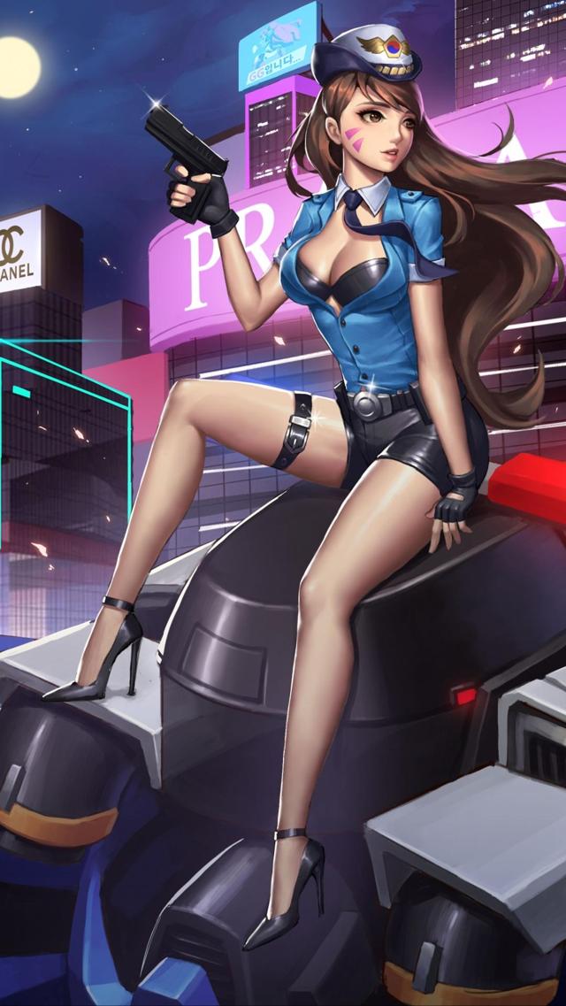 dva,衬衫,裤袜,警察,警察制服,手机壁纸