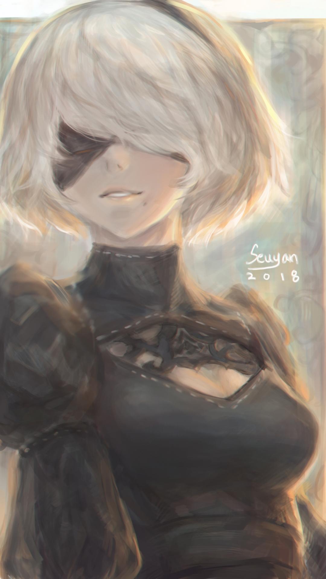 2B Nier 手机壁纸竖屏