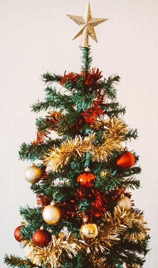 圣诞树创意节日装饰壁纸图片