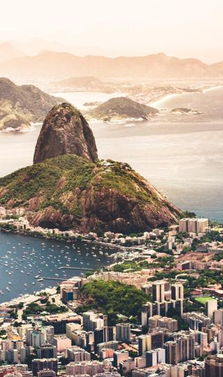 里约热内卢沿海迷人城市风景手机壁纸图片