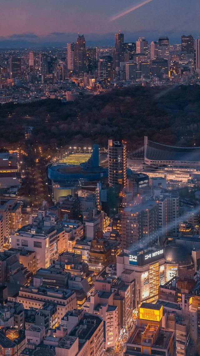 精美日本东京城市夜景高清摄影壁纸图片