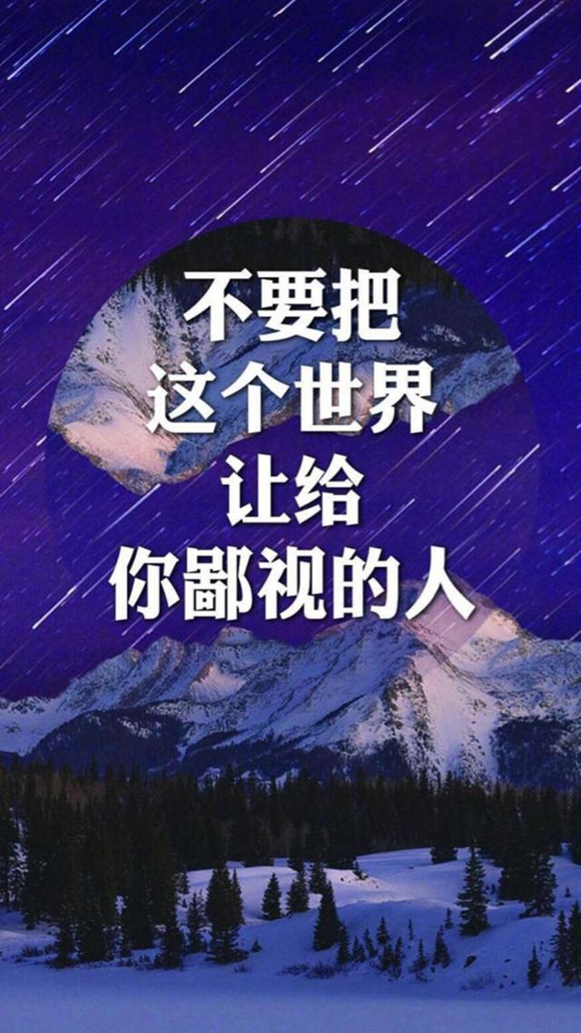 高清不要把这个世界让给鄙视你的人手机壁纸大全