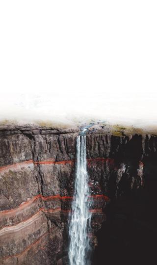 峡谷瀑布奇幻壮丽风景壁纸图片