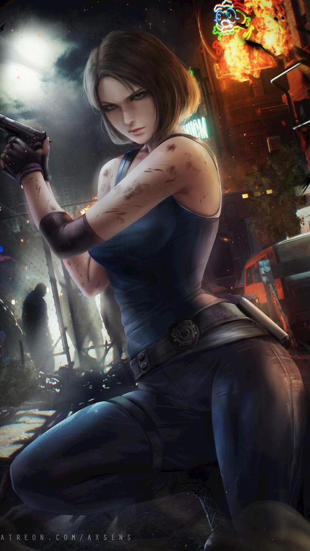 精美《生化危机》吉尔・瓦伦蒂安（Jill valentine）高清壁纸