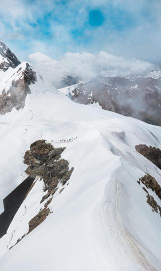 好看的壮观的雪山美景图片手机壁纸图片下载
