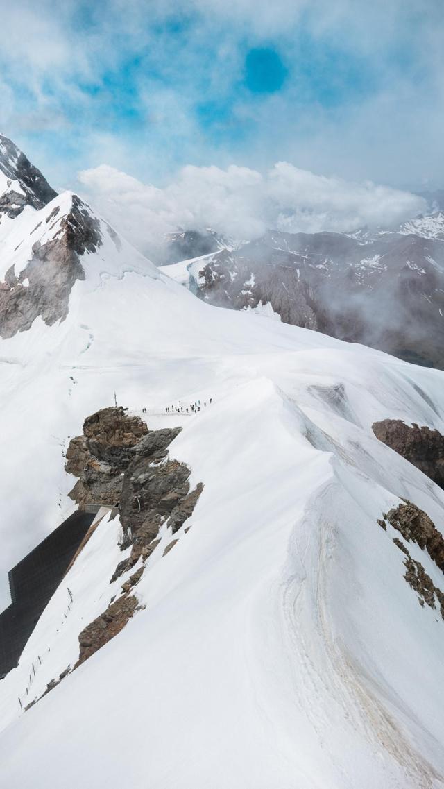 好看的壮观的雪山美景图片手机壁纸图片下载