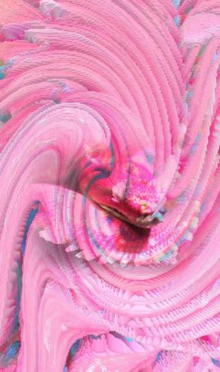 精美粉红蛇3D梦幻立体炫彩背景图