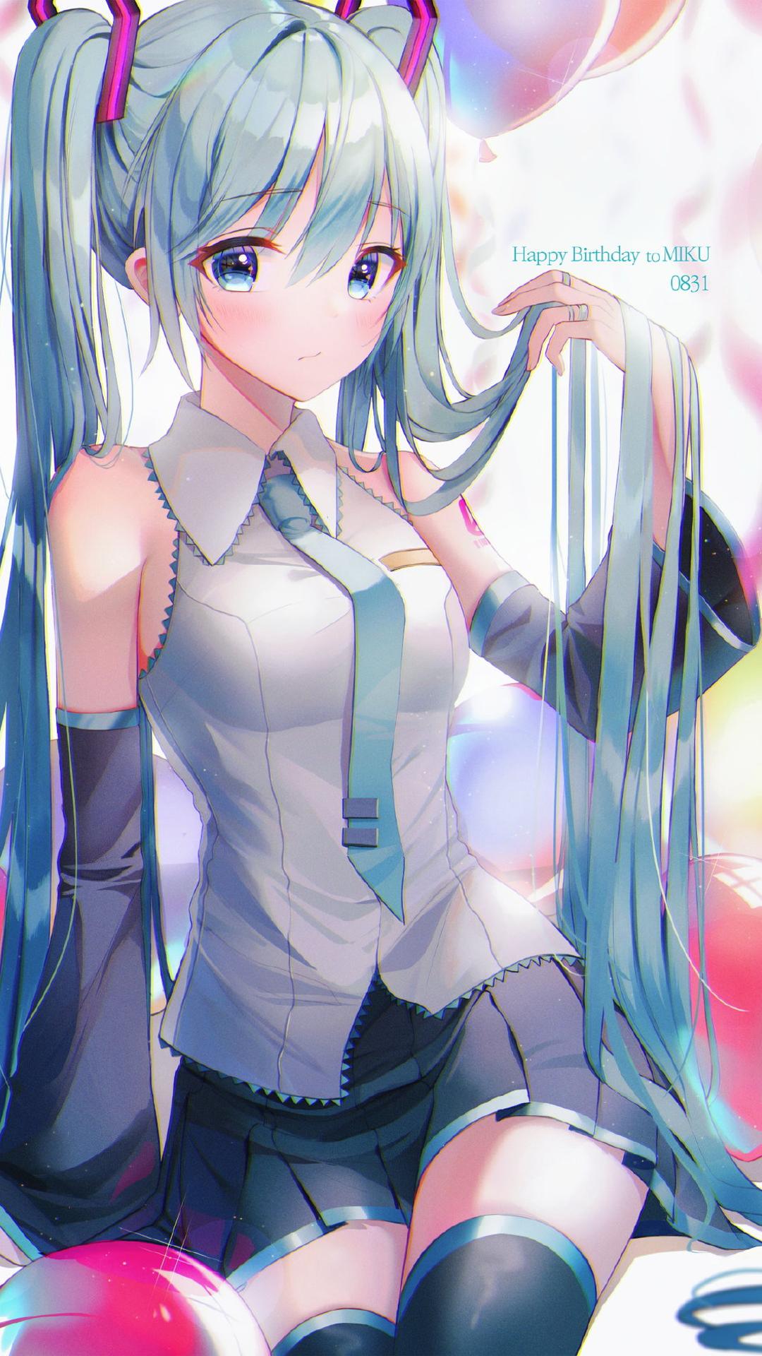 初音未来双马尾插画图片壁纸