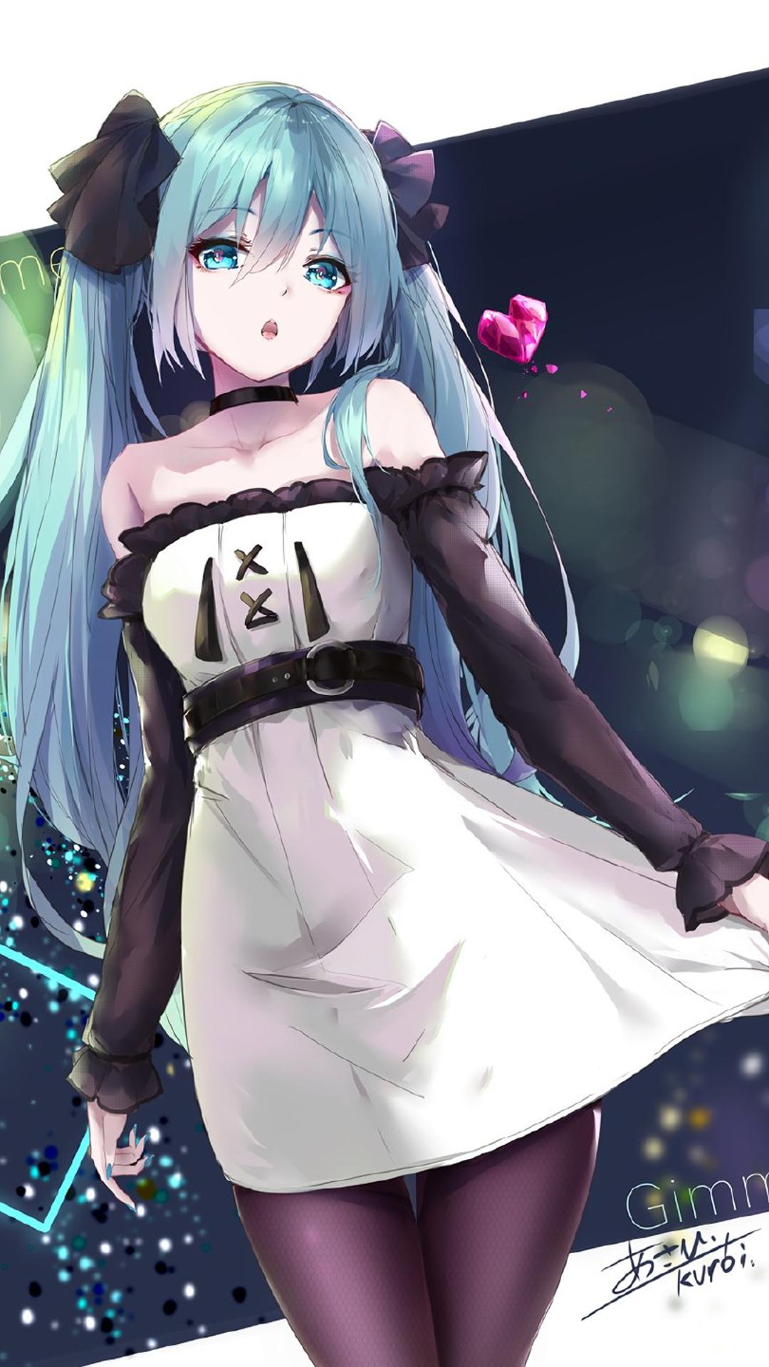 初音未来丝袜纪念插画壁纸图片