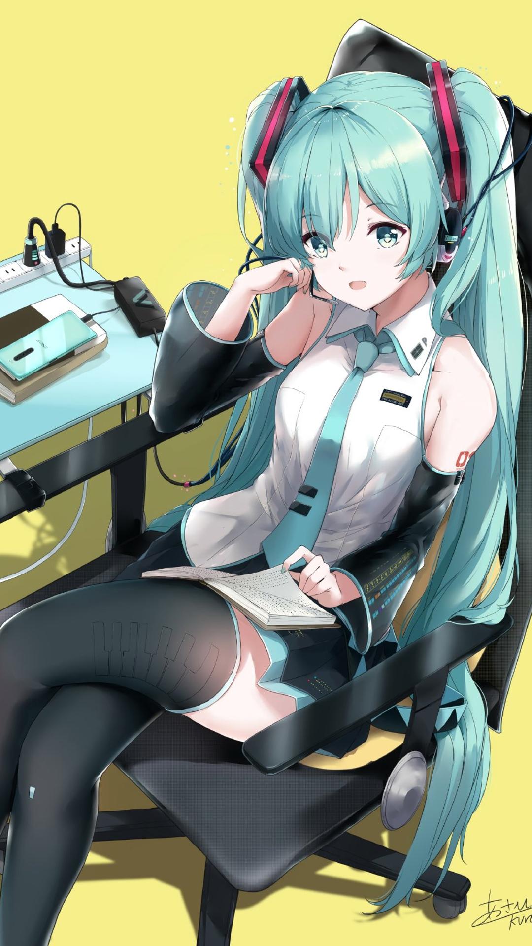 初音未来诞辰纪念数码达人插画壁纸图片