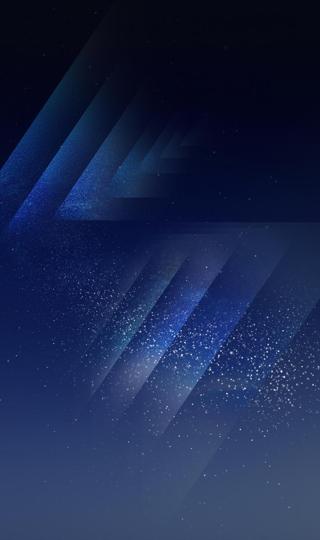 Galaxy S8蓝色线条手机壁纸图片