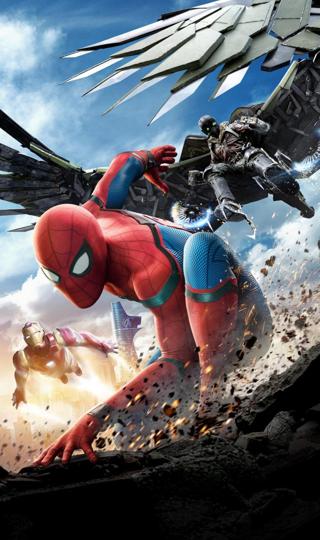 《蜘蛛侠：英雄归来》酷炫海报（2017）壁纸图片