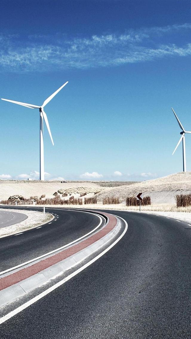 白雪道路背景图