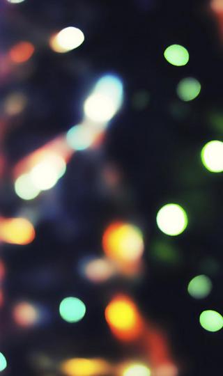 圣诞树灯景高清手机壁纸