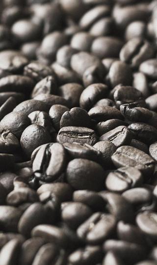 最新布朗咖啡豆宏观焦点高清壁纸