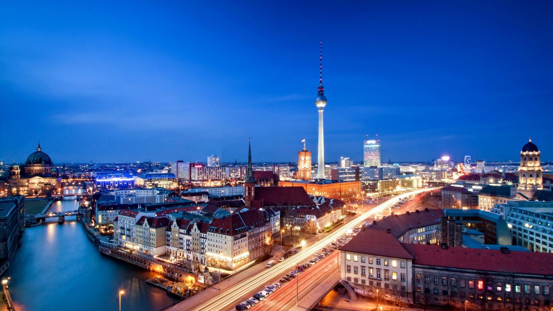 德国首都柏林夜景高清风景壁纸12