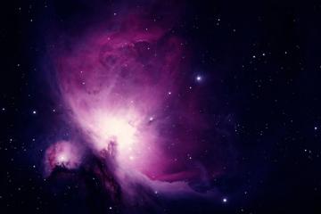 色彩斑斓紫色星空高清电脑壁纸