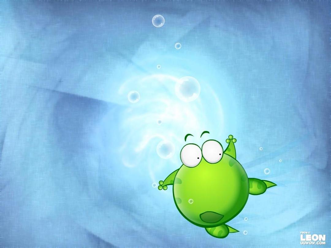 绿豆蛙可爱桌面图片
