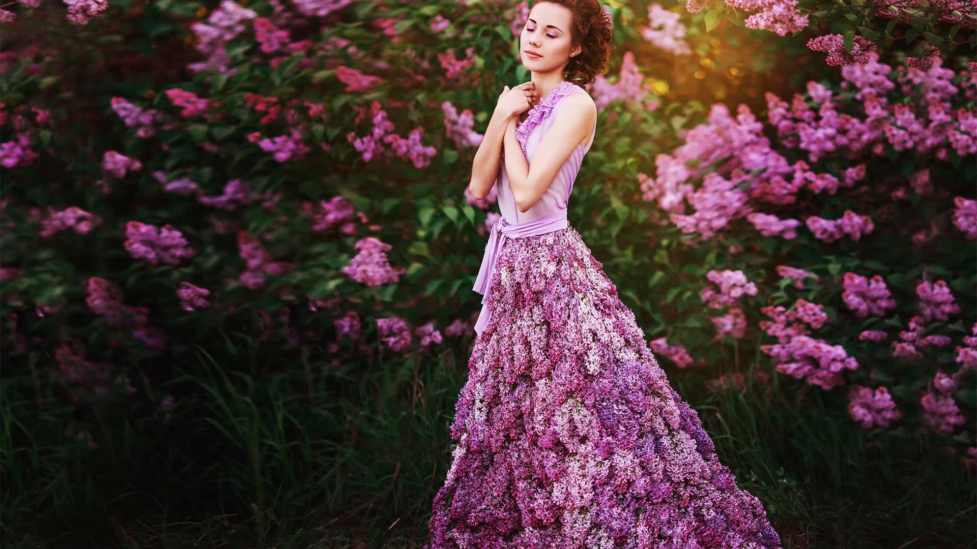 欧美花海美女壁纸图片大全唯美高清壁纸下载2