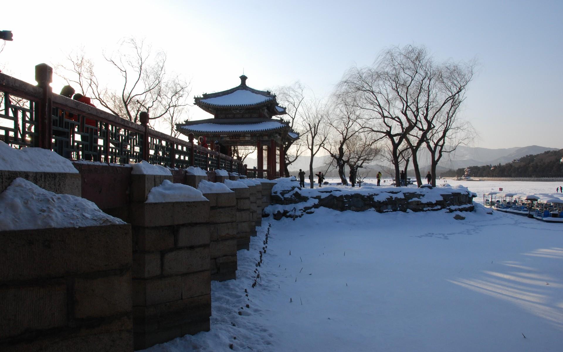 北京颐和园雪景风景壁纸高清大图4