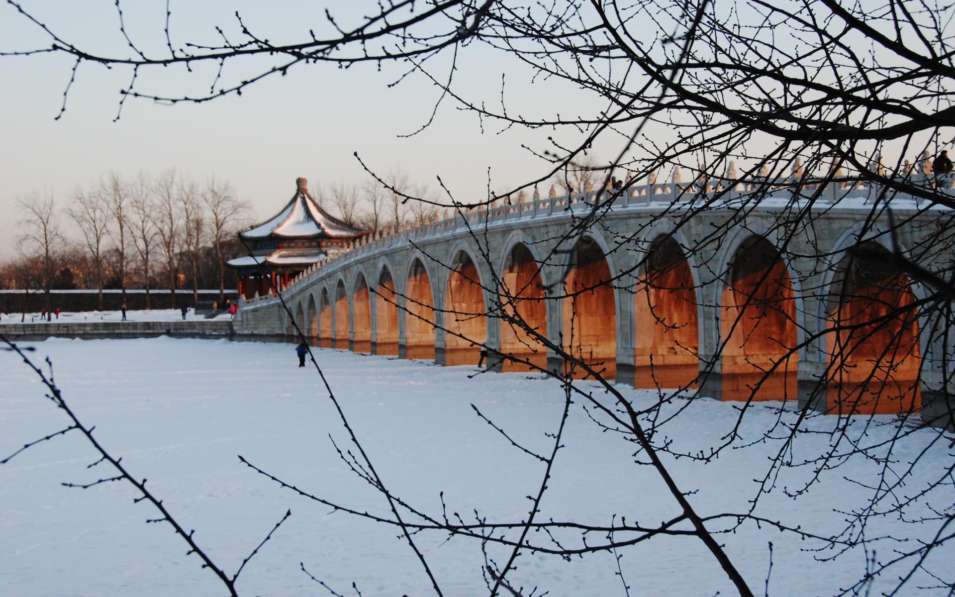 北京颐和园雪景风景壁纸高清大图10