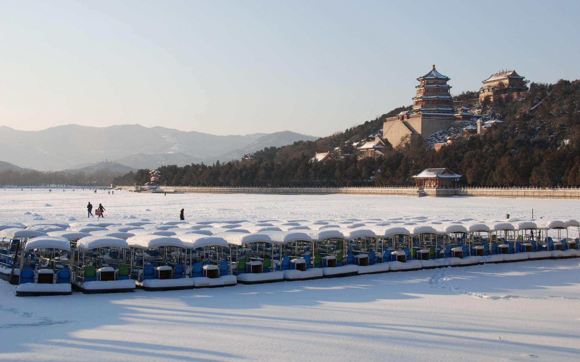 北京颐和园雪景风景壁纸高清大图3