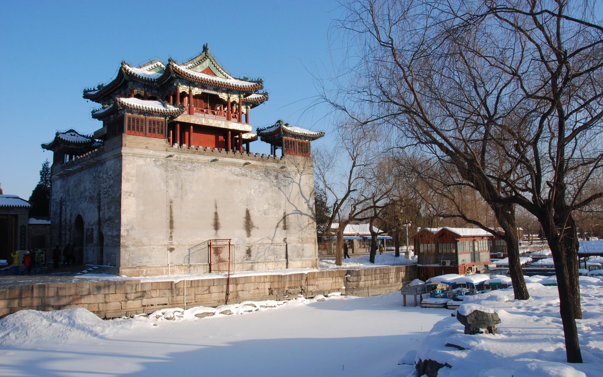 北京颐和园雪景风景壁纸高清大图5