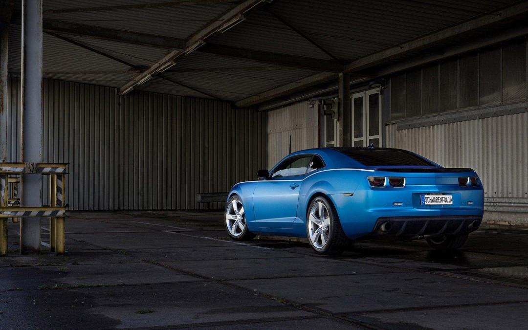 蓝色豪华大气科迈罗Camaro高清汽车壁纸