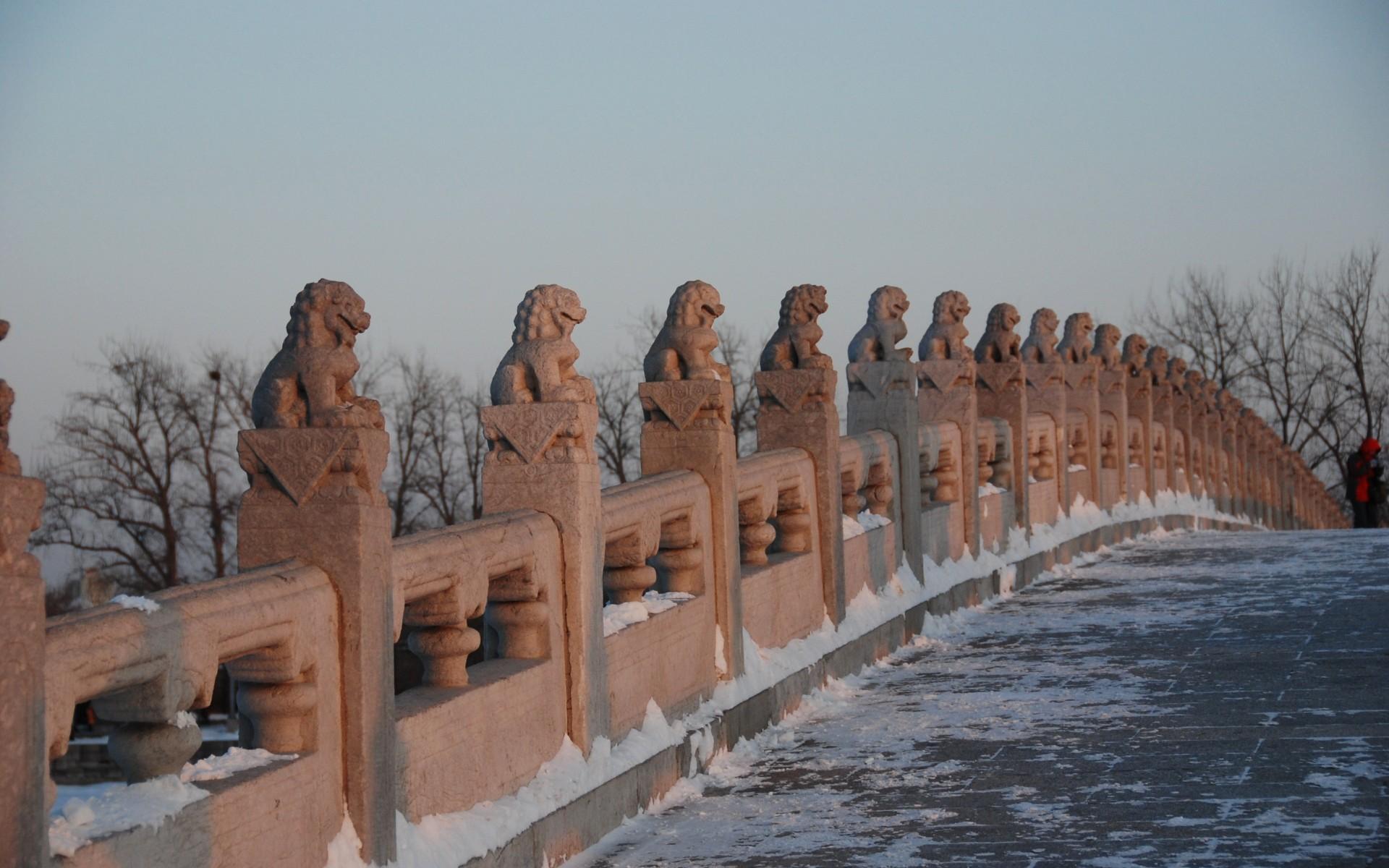 北京颐和园雪景风景壁纸高清大图11