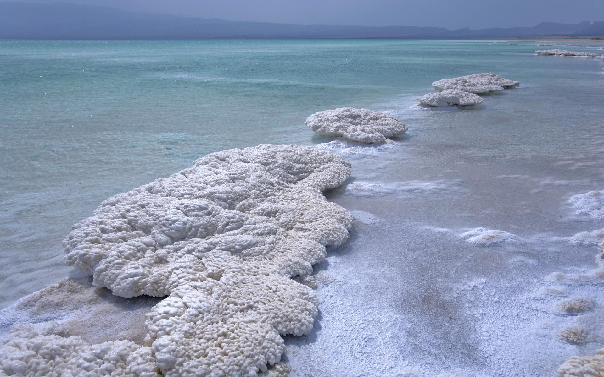 死海盐湖高清风景宽屏壁纸7