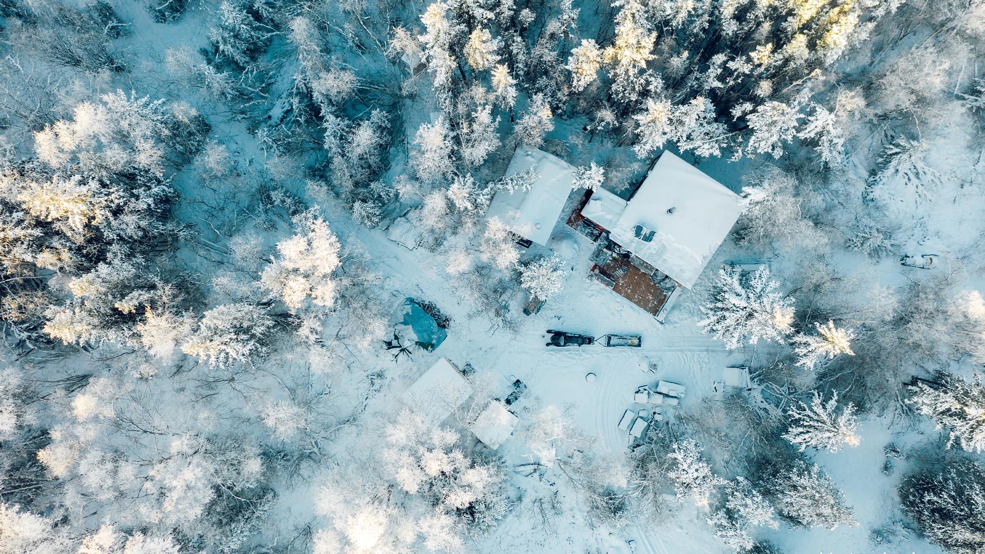 俯瞰大雪风景壁纸高清电脑桌面壁纸3