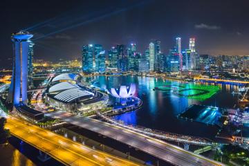 新加坡夜景图片真实图片