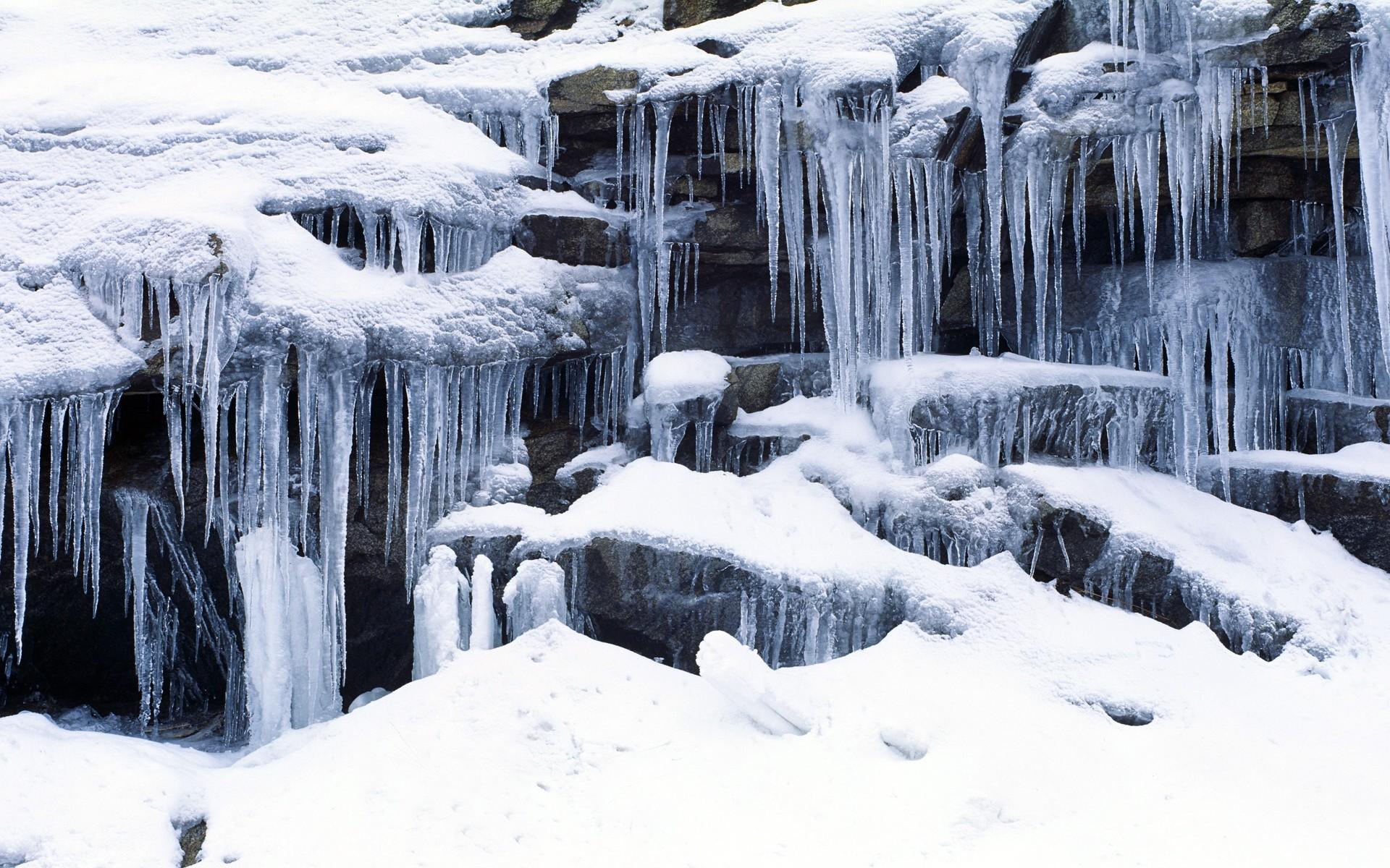 高清冬天冰川雪人雪景桌面背景图片8