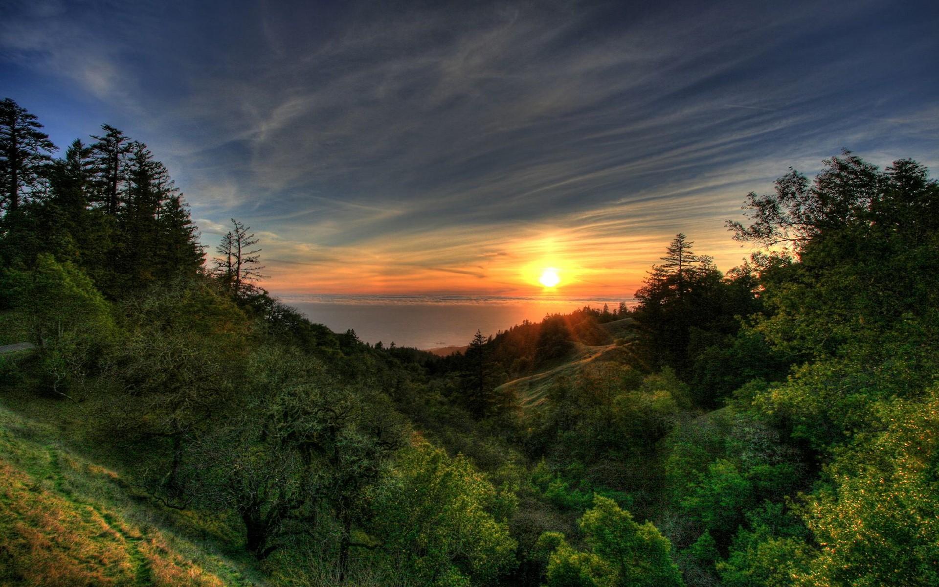 黄昏日落夕阳风光高清风景壁纸桌面22