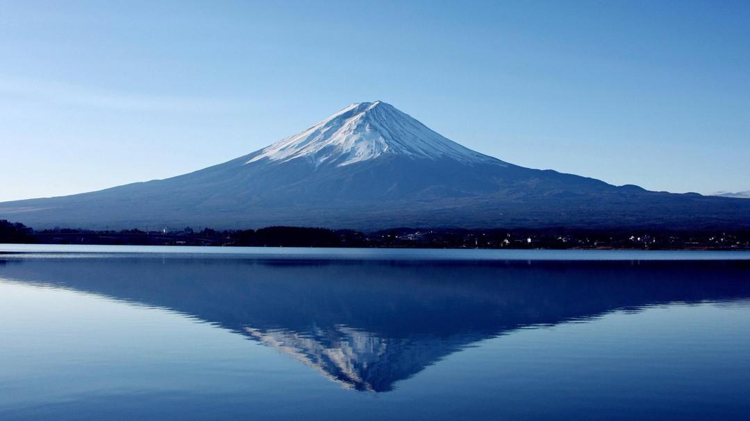 富士山精美倒影壁纸