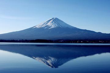 富士山精美倒影壁纸