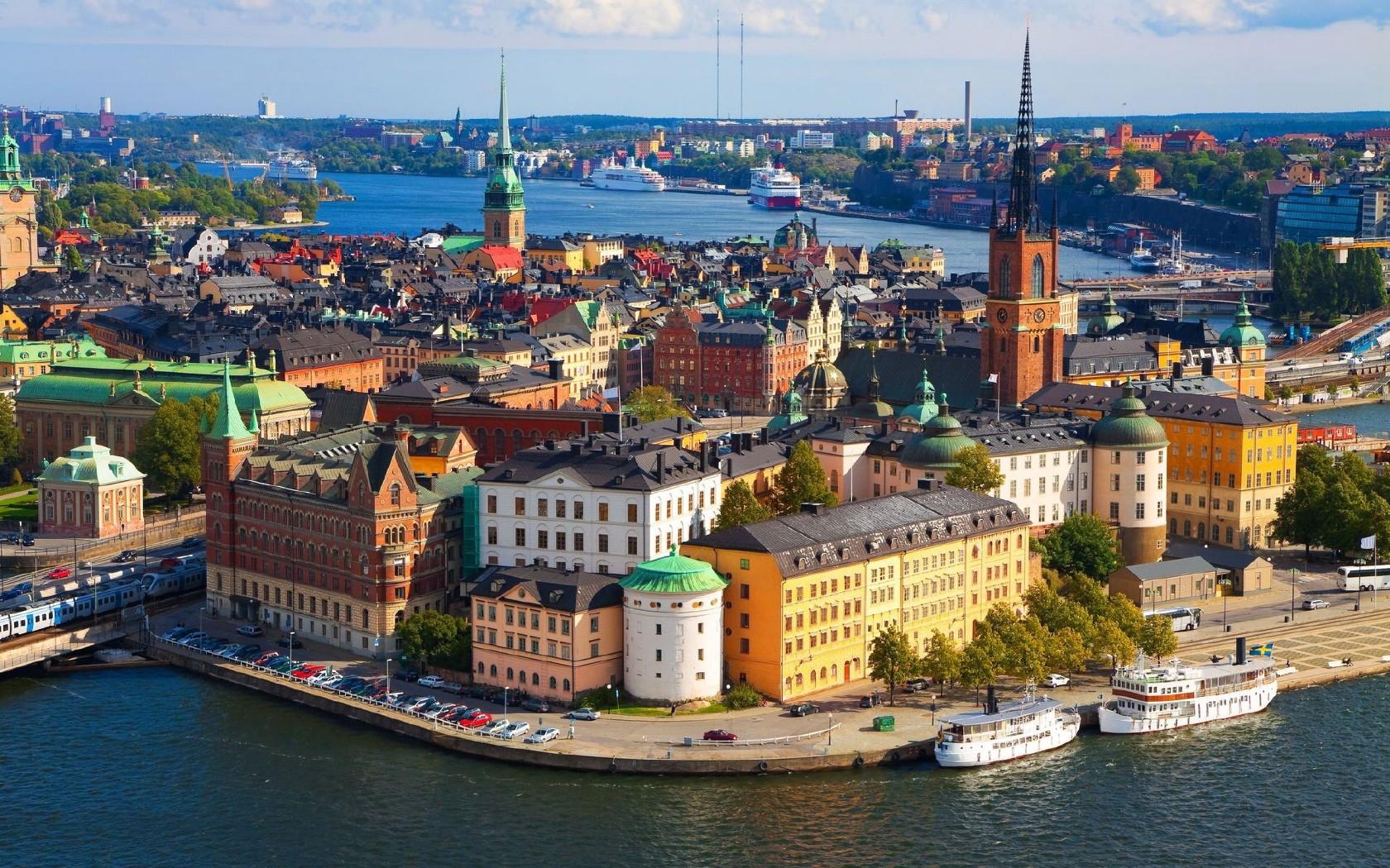 瑞典首都斯德哥尔摩建筑风景壁纸2