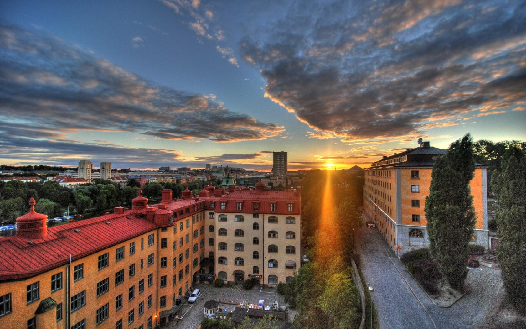 瑞典首都斯德哥尔摩建筑风景壁纸4