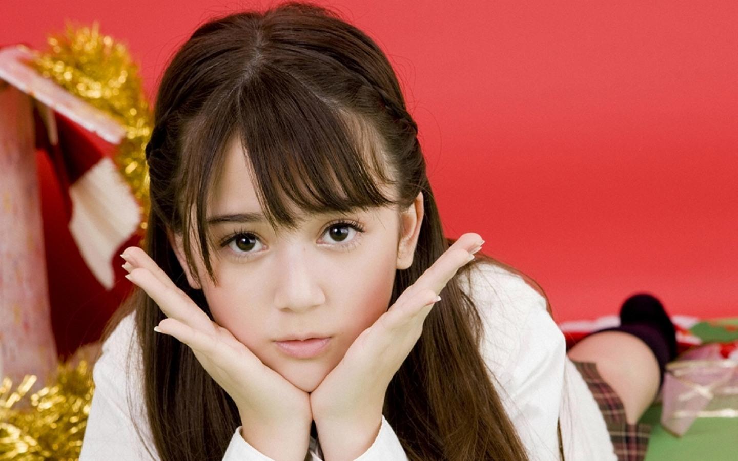 奥真奈美可爱写真美女桌面壁纸15