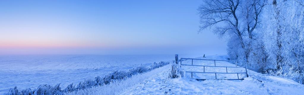 冬天的雪景3840x1200全景壁纸高清下载