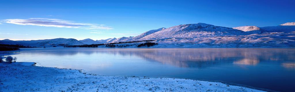 冬天的雪景3840x1200全景壁纸高清下载