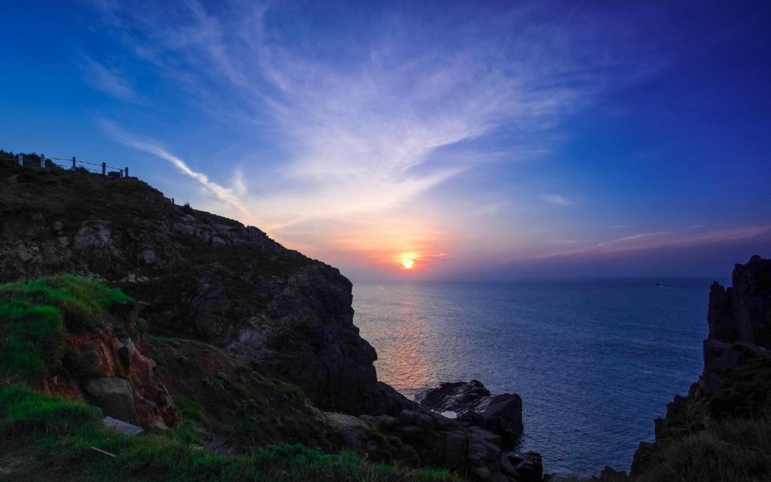 中国海边日出日落风景照片壁纸欣赏