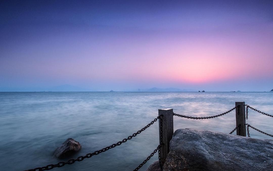 中国海边日出日落风景照片壁纸欣赏